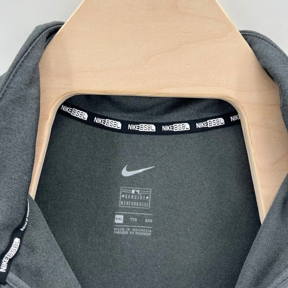 Nike Cincinnati Reds 1/4 Zip Mens XXL Grey MLB Baseball Pullover Training Top